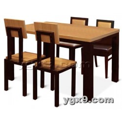 时尚钢木餐桌椅组合 可定做快餐桌