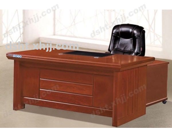 实木皮环保家具中型班台办公桌