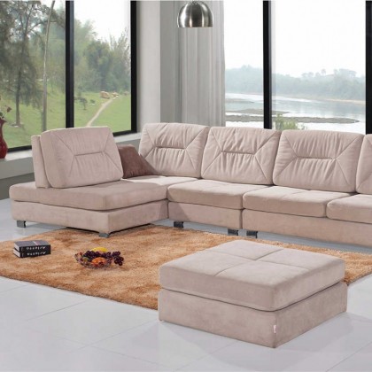 香河布艺转角功能沙发组合 自由空间自由选择大小户型可拆洗