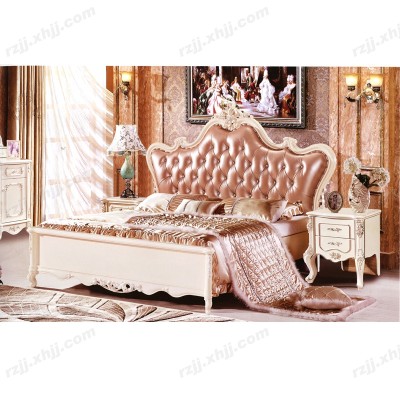 欧式床双人床1.8米卧室大床婚床实木法式床2#