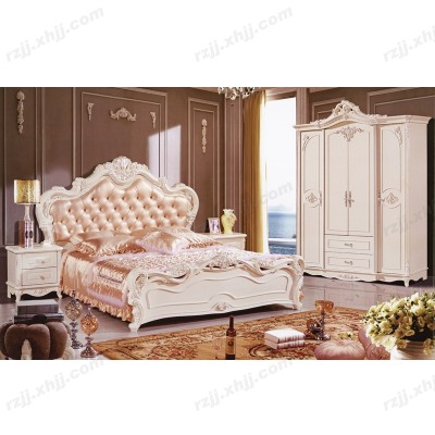 欧式床双人床1.8*2.0米卧室雕刻床卧室大床婚床法式床