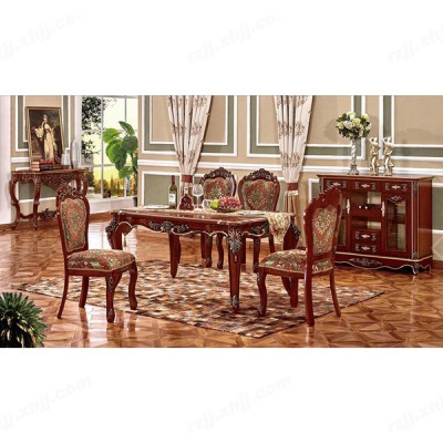 餐厅家具欧式餐桌椅组合长方形