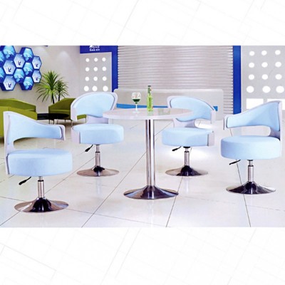 香河家具玻璃钢材质一桌四椅商务休闲椅Y015#
