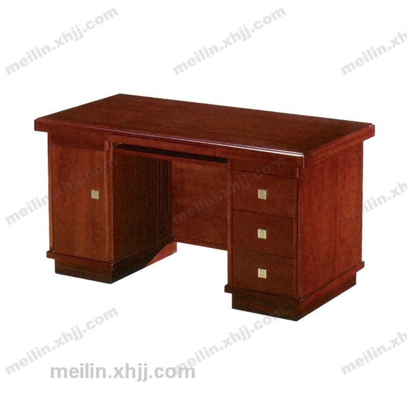 香河实木油漆办公桌 写字台49