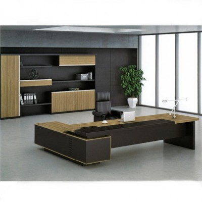 香河家具板式2.8米长中纤板组合办公桌B052#
