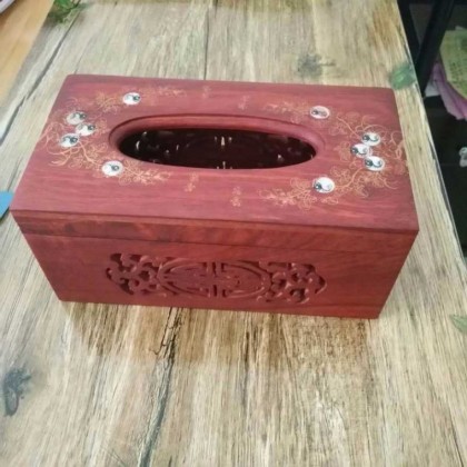 香河家具红木实木纸抽盒