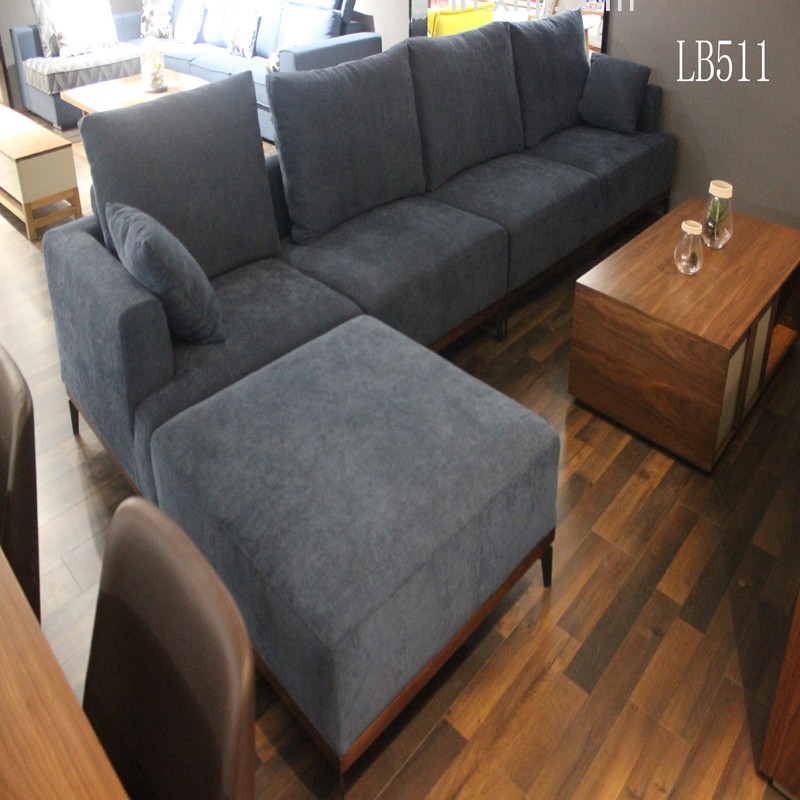 lb511沙发欧式布艺沙发客厅简约小户型实木转角贵妃组合