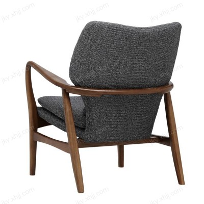 香河餐椅美式实木布艺家用扶手椅