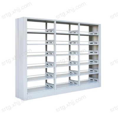 香河学校阅览室书店书架钢制资料展示架02