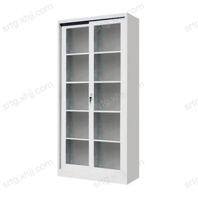 香河通体玻璃移门柜 储物办公柜02