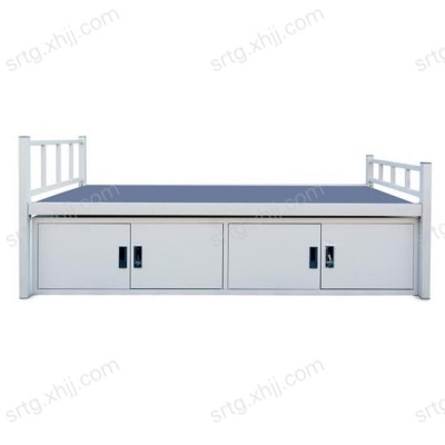 香河钢制双层床架铁床23