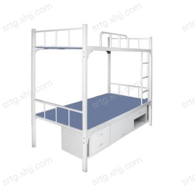 香河赛瑞铁床双层床带鞋柜上下床10