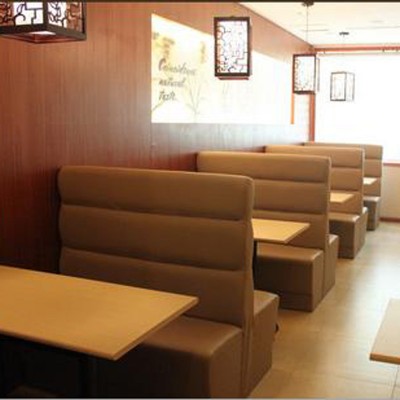 香河西餐厅卡座沙发咖啡厅桌椅01