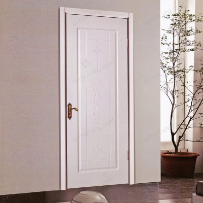 香河白色格纹家用环保钢木门A105