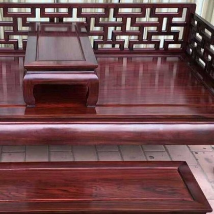 香河聚宝轩红木家具东非罗汉床实木沙发