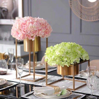 格调 现代简约美式创意金属花瓶花器家居装饰摆件客厅花艺摆件