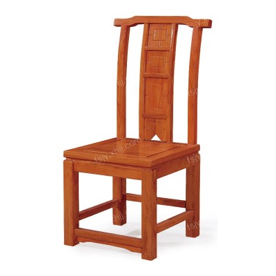 香河榆木饭店靠背椅 明清小椅子 中式茶台椅 餐椅​YZ-084