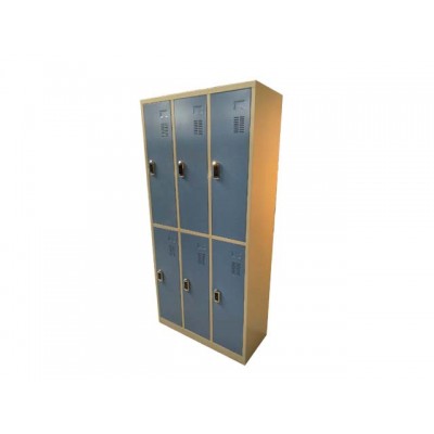 电子锁 套色 六门更衣柜  浴室柜