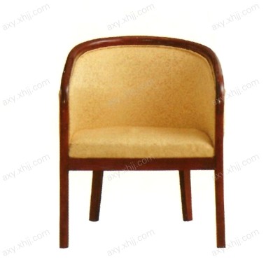 中式靠背围椅 宾馆用实木单人休闲椅