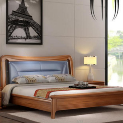 中式核桃木实木卧室家具大床衣柜