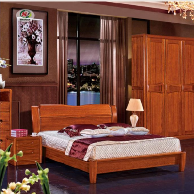 中式海棠木家具 实木卧室大床