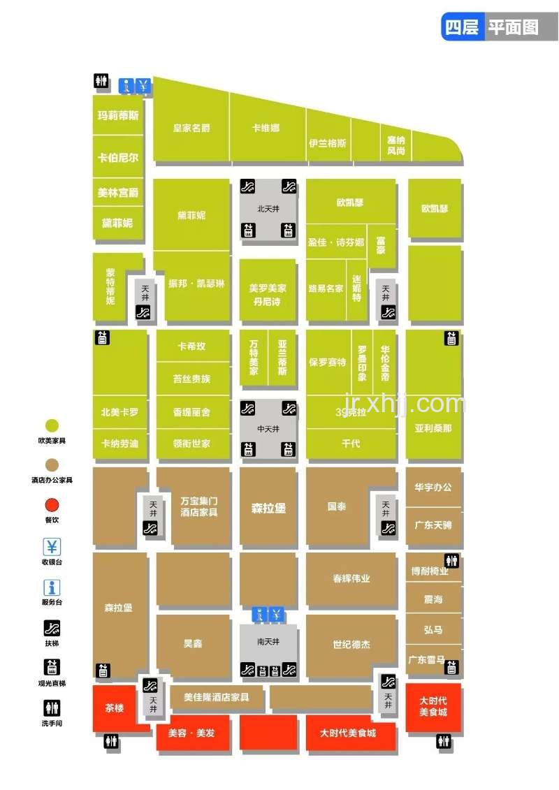 居然之家四层平面图