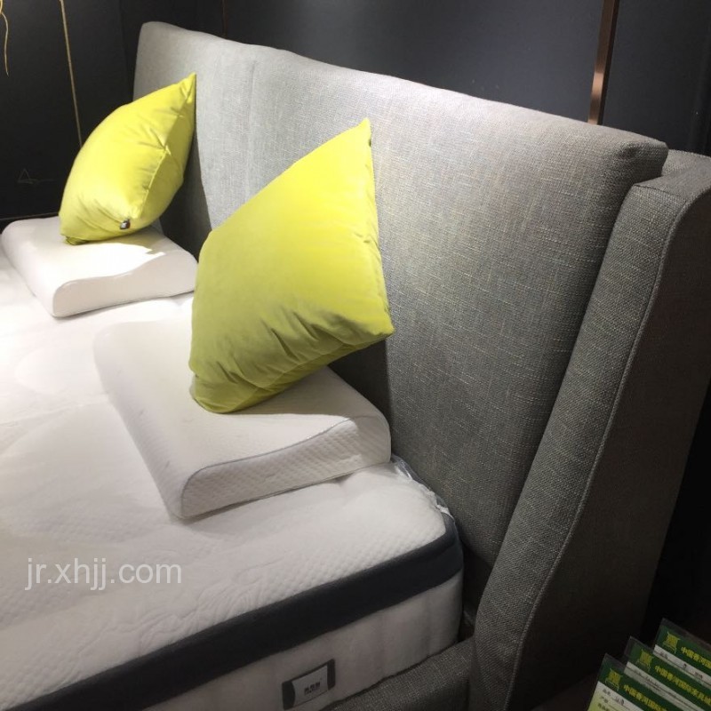 丽曼俪软床 灰色布艺软床