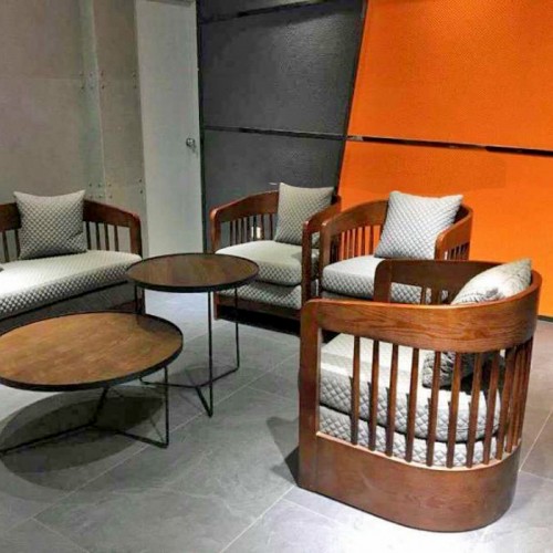 广东澳库玛休息区新中式沙发