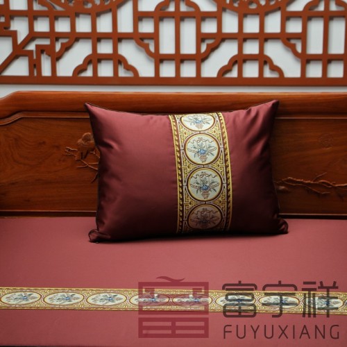 刺绣罗汉床垫抱枕扶手枕FYX-C031