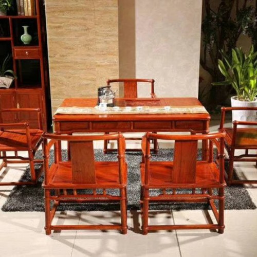 家用实木餐桌椅 红木餐桌03