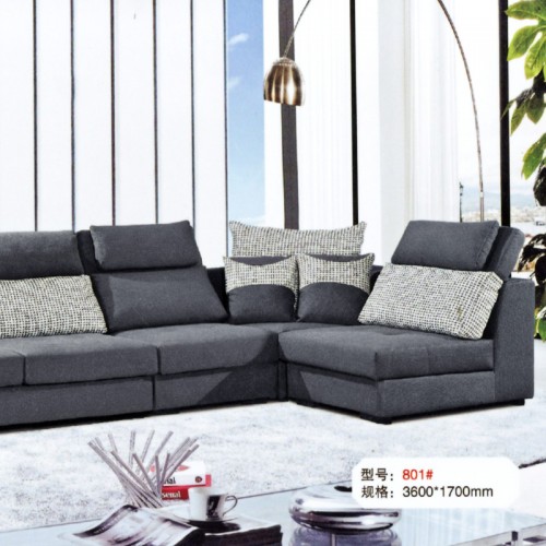 现代时尚客厅转角布艺沙发801