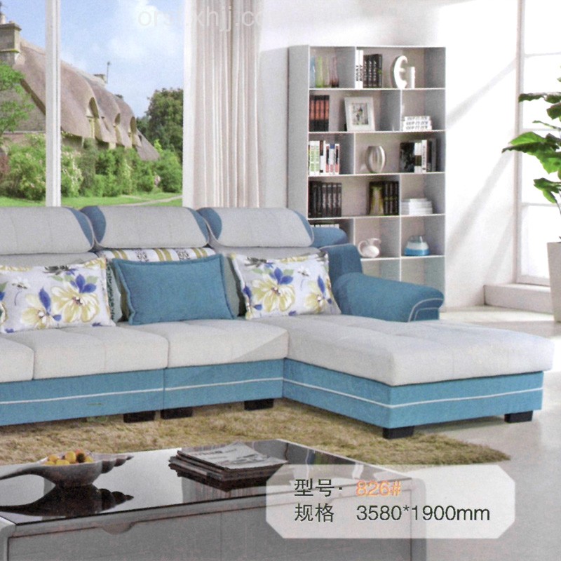 新款布艺沙发现代客厅家具826