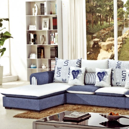 新款现代别墅休闲布艺沙发809