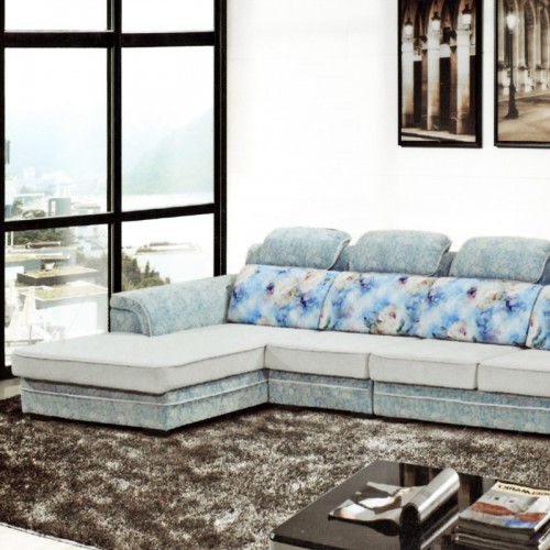 现代客厅大小户型可拆洗布艺沙发808