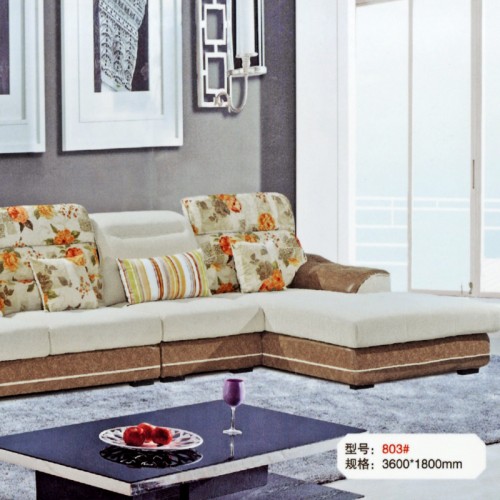 时尚客厅休闲布艺转角沙发803