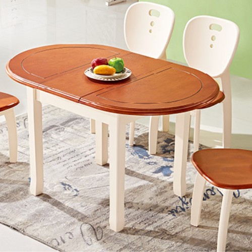 简约现代地中海风格实木餐桌椅组合ZH2603