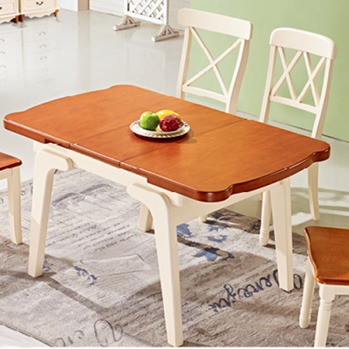简约现代地中海田园风格实木餐桌椅组合ZH2612
