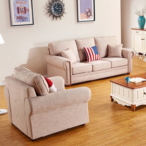 地中海实木现代简约客厅沙发组合ZH6801