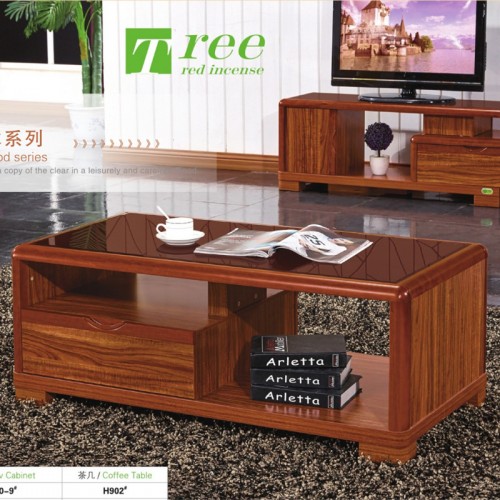 简约现代实木电视柜茶几组合套装H1200-9