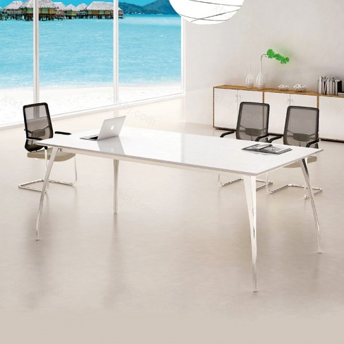 简约现代时尚长方形会议桌培训洽谈桌08