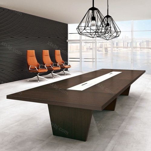 办公会议桌 洽谈桌长型接待桌17
