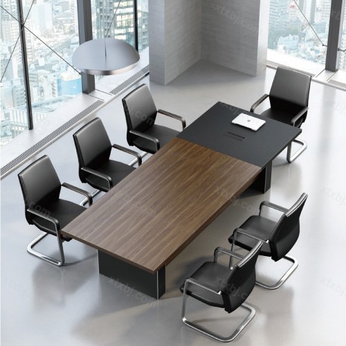 现代办公会议桌 洽谈桌长型接待桌18