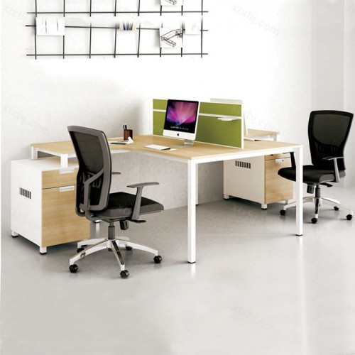 简约现代屏风隔断办公桌11