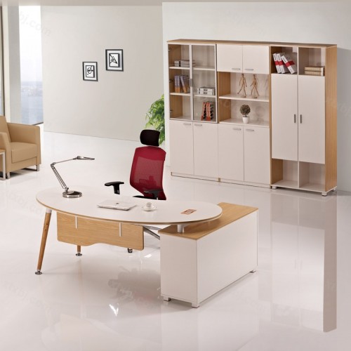 简约创意办公桌主管经理桌05