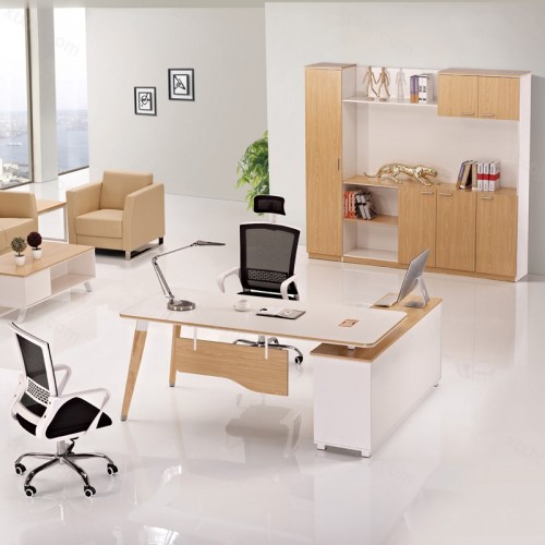 现代老板桌简约创意办公桌主管经理桌06