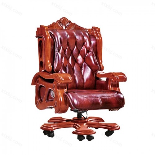 实木转椅电脑椅家用升降办公椅09