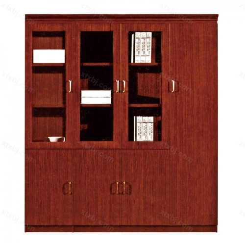 现代办公文件柜实木资料柜组合书柜17