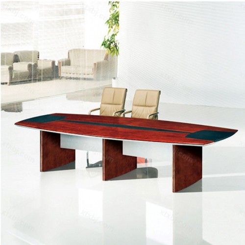 简约时尚现代实木会议桌02