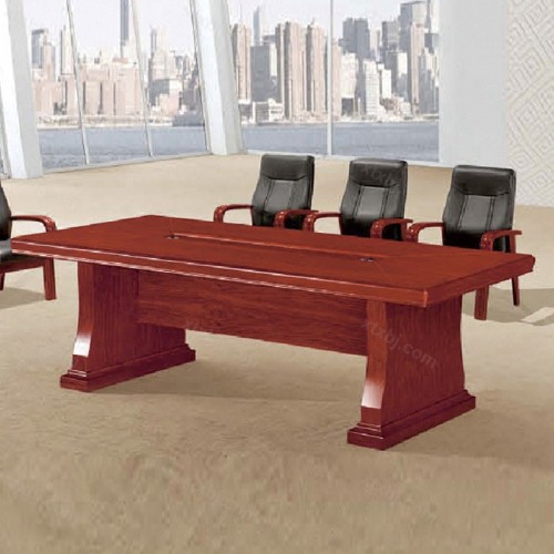 现代办公会议桌实木长桌03
