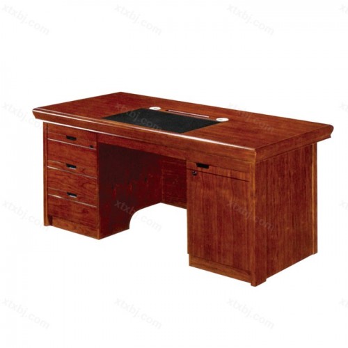 实木油漆老板桌单人经理办公桌02